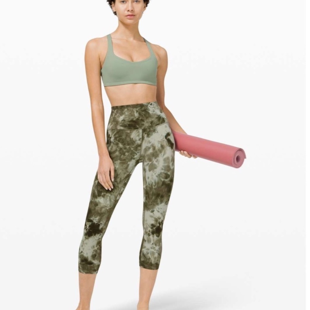 Lululemon Athletica NEW Size 20 Align Leggings Diamond Dye Green Sage Plus Size